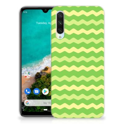 Xiaomi Mi A3 TPU bumper Waves Green