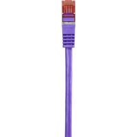 Renkforce RF-4724914 RJ45 Netwerkkabel, patchkabel CAT 6 S/FTP 0.25 m Violet Snagless, Vergulde steekcontacten, Vlambestendig 1 stuk(s) - thumbnail