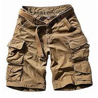 Voor heren Tactische korte broek Cargoshorts Korte broek nappi Meerdere zakken Effen Draagbaar Korte Buiten Dagelijks Uitgaan Modieus Klassiek Leger groen Gele camouflage Lightinthebox