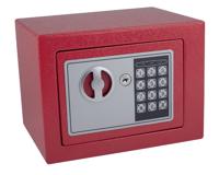 Kluis pavo mini 230 x 170 x 170 mm elektronisch rood