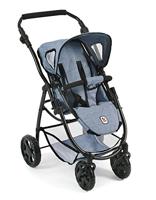 Bayer Chic 2000 637 50 - poppenwagen 3-in-1 Emotion All in, jeans blauw