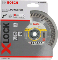 Bosch Accessoires X-LOCK Diamantschijf Standard for Universal 115 x 22,23 x 2,0 x 10 mm - 1 stuk(s) - 2608615165