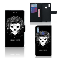 Telefoonhoesje met Naam Huawei Y7 (2019) Skull Hair - thumbnail