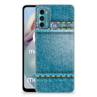 Motorola Moto G60 Silicone Back Cover Jeans