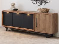 Dressoir TRENAZO 4 deuren 192 cm old teck - thumbnail