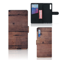 Huawei P Smart Pro Book Style Case Old Wood