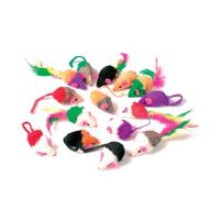 24 stuks pluche muizen, 5 cm hangmat/verwarmingsbed voor katten