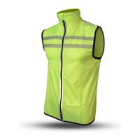 Gato Windbreaker mesh vest usb led neongeel maat XS - thumbnail