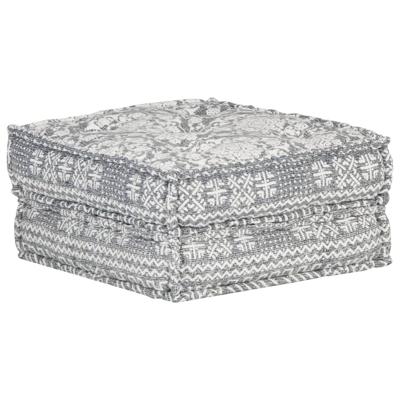 vidaXL Poef 60x70x36 cm stof lichtgrijs