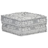 vidaXL Poef 60x70x36 cm stof lichtgrijs