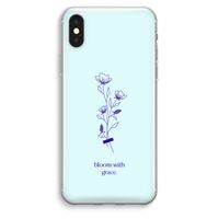 Bloom with grace: iPhone XS Max Transparant Hoesje - thumbnail