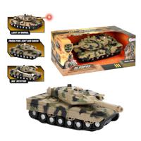 Toi Toys Alfafox Tank Militair Frictie + Licht En Geluid - thumbnail