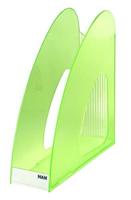 HAN Tijdschriftenverzamelaar TWIN, 10 stuks, moderne brochurestandaard, krantenstandaard, documentenverzamelaar tot formaat A4/C4, 1611-60, doorschijnend groen