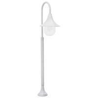 vidaXL Tuinpaallamp 120 cm Aluminium Wit Tuinverlichting Paallamp Tuin Lamp