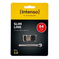 Intenso Slim Line USB flash drive 64 GB USB Type-A 3.2 Gen 1 (3.1 Gen 1) Zwart - thumbnail