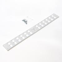Nedco Ventilatierooster kunststof wit binnen 37 x 4cm 51540