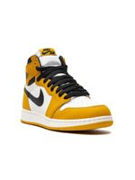 Jordan Kids baskets montantes Air Jordan 1 Retro OG 'Yellow Ochre/Black' - Jaune