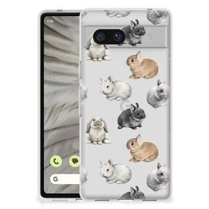 TPU Hoesje voor Google Pixel 7A Konijntjes