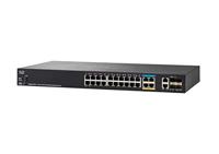 Cisco SG350X-24PD 24 poorten netwerkschakelaar zwart