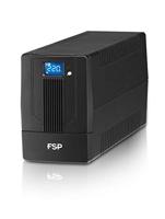 FSP IFP 1000 Line-Interactive USV 1000VA/600W, 2x Schuko, 2x IEC, LCD-touchscreen, ingangsspanning 162-290 Vac, 60/50 Hz (Auto Sensing), gesimuleerde sinuscurve, koudstartfunctie