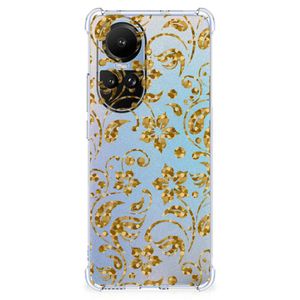 OPPO Reno10 | 10 Pro Case Gouden Bloemen