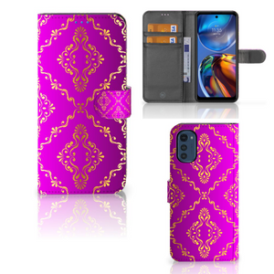 Wallet Case Motorola Moto E32 | Moto E32s Barok Roze