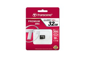 Transcend Premium microSDHC-kaart Industrial 32 GB Class 10, UHS-I Incl. SD-adapter