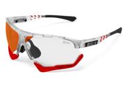 Scicon - Fietsbril - Aerocomfort XL - Frozen Matte - Fotochrome Lens Rood Spiegel