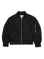 MM6 Maison Margiela Kids veste bomber à fini brossé - Noir