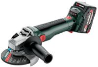 Metabo W 18 LT BL 11-125 Accu Haakse Slijper | 18V | 2 x 4.0 Ah accu + lader | Metabox 165L 613052510 - thumbnail