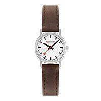Mondaine Classic A660.30360.11SBG dameshorloge bruin leer 30 mm, Niet van toepassing, band