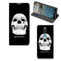 Mobiel BookCase Nokia 2.4 Skull Eyes