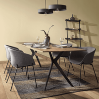 Kave Home Eettafel Amethist 160 x 90cm - Donker Eiken - thumbnail