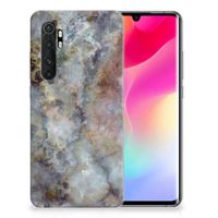 Xiaomi Mi Note 10 Lite TPU Siliconen Hoesje Marmer Grijs