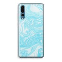 Waterverf blauw: Huawei P20 Pro Transparant Hoesje - thumbnail