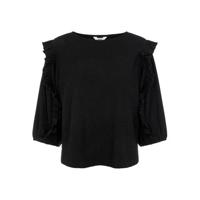 OBJECT top OBJSIF met ruches zwart