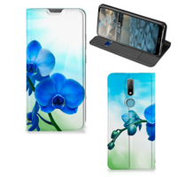 Nokia 2.4 Smart Cover Orchidee Blauw - Cadeau voor je Moeder - thumbnail