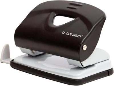 Perforator Q-Connect, metaal, 20 vellen, zwart/grijs