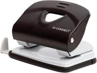 Perforator Q-Connect, metaal, 20 vellen, zwart/grijs