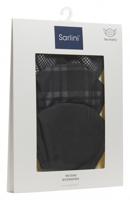 Sarlini mondkapjes polyester zwart/bruin one size 3 stuks