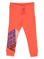 DSQUARED2 KIDS pantalon de jogging en coton à logo imprimé - Rouge