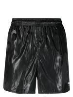 Alexander McQueen short de bain Graffiti à logo en jacquard - Noir