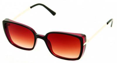 Kost zonnebril 21 006 dames rechthoekig gradiënt donkerbruin