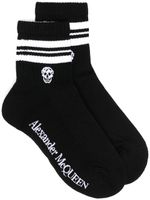 Alexander McQueen chaussettes à logo imprimé - Noir