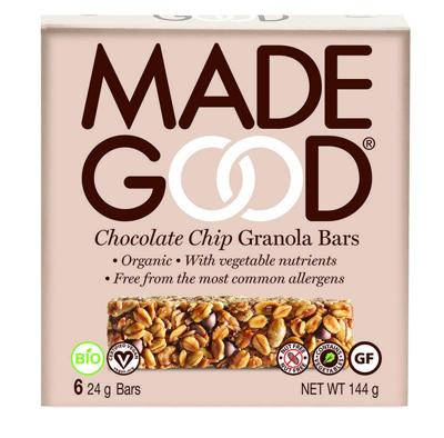 Made Good Granola bar chocolate chip 24 gram bio Made Good Granola bar chocolate chip 24 gram bio