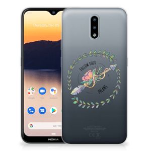 Nokia 2.3 Telefoonhoesje met Naam Boho Dreams