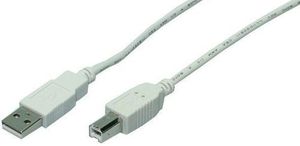 LogiLink 1.8m USB 2.0 USB-kabel 1,8 m USB A USB B Grijs