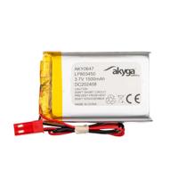 3,7 V 1500 mAh batterij batterij LP803450 lithium-polymeer AKYGA AKY0647 Li-Po batterij PCM JST 2-polige aansluiting 2,54 15 cm