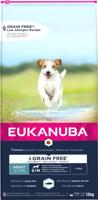 Eukanuba Hondenvoer graanvrij met vis voor kleine en middelgrote rassen - droog voer voor volwassen honden, 12 kg