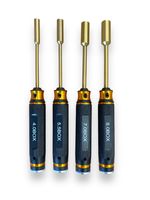 TopRC - Pro Nut Tool Set - Ti-Ni Coated - 4.0 / 5.5 / 7.0 / 8.0 Mm in opbergdoos